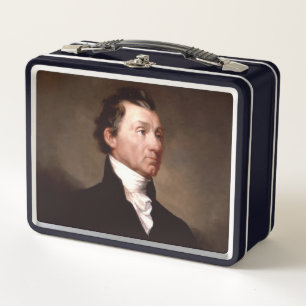 James Monroe Portrait, Early American President Metal Lunch Box