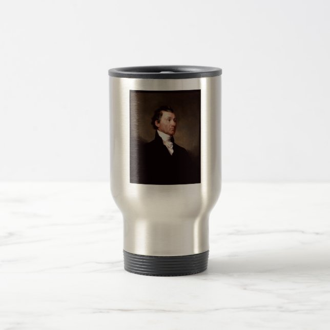 James Monroe Portrait, Early American President Travel Mug (Center)