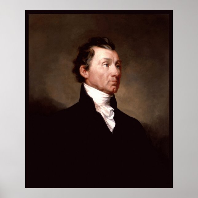 James Monroe White House US President Portrait Poster (Front)