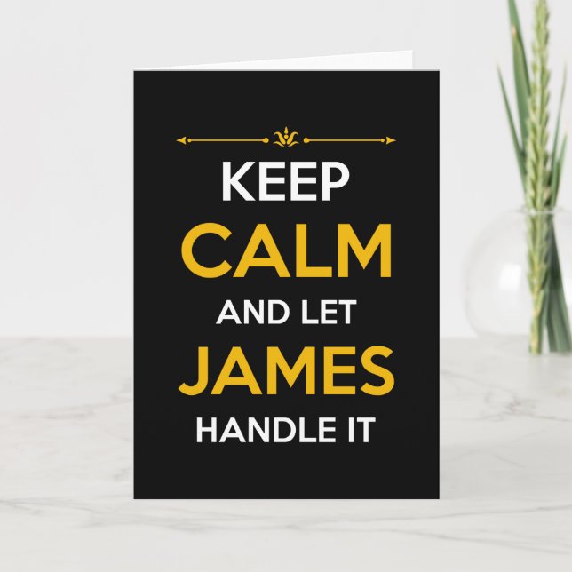 James Name Gift Card (Front)