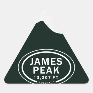 James Peak 13,307 FT 13er Colorado Rocky Mountain Triangle Sticker