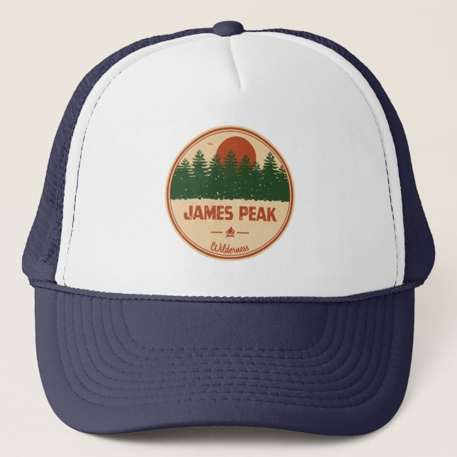 James Peak Wilderness Colorado Trucker Hat (Front)