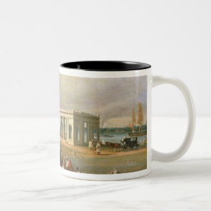James Prinsep's Memorial, on the Hooghli River, Ca Two-Tone Coffee Mug