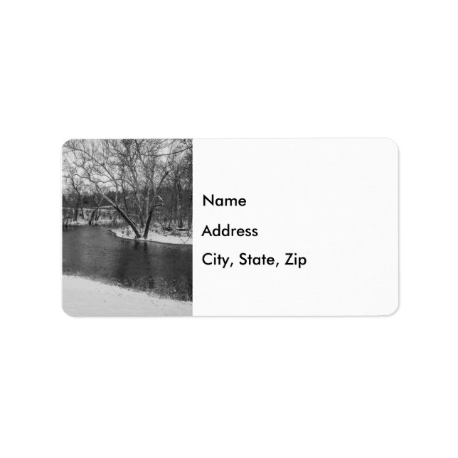 James River Cuts Back Grayscale Address Label (Front)