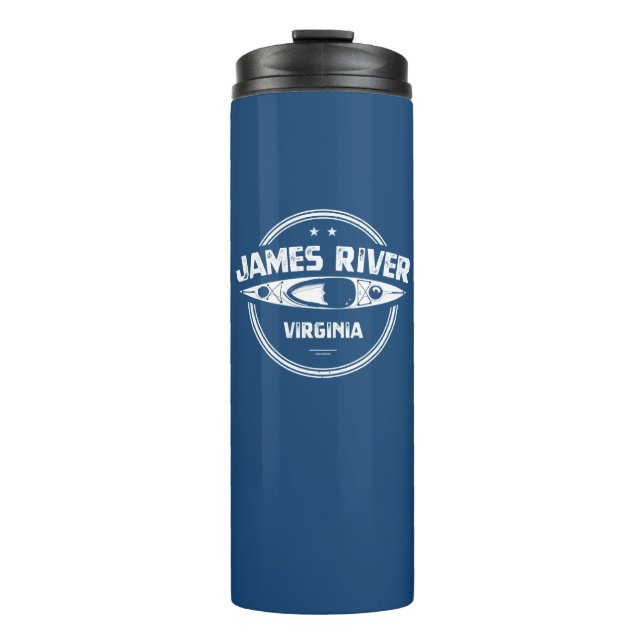 James River Virginia Kayaking Thermal Tumbler (Front)