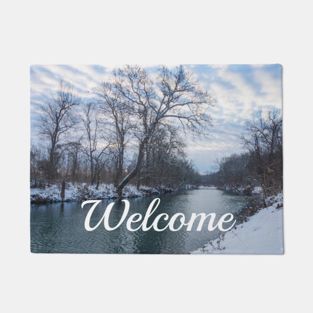 James River Winter Welcome Doormat (Front)