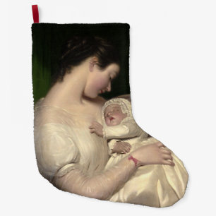 James Sant's Wife Elizabeth With Daughter Mary Large Christmas Stocking