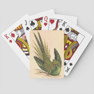 James Sowerby Ground Parrot, Psittacus terrestris Playing Cards