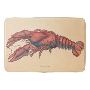 James Sowerby  Serrated Lobster     Bath Mat
