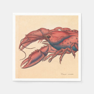 James Sowerby  Serrated Lobster   Napkin
