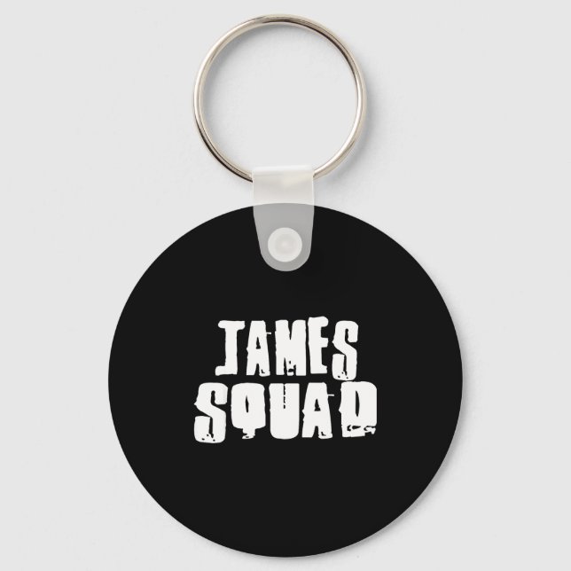 James Squad Name Funny James  Key Ring (Front)