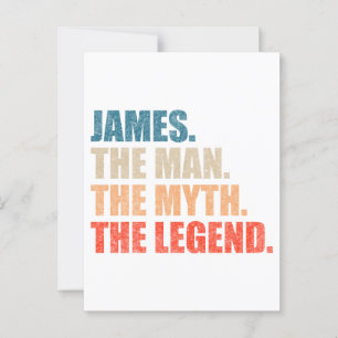 James The Man The Myth The Legend Postcard