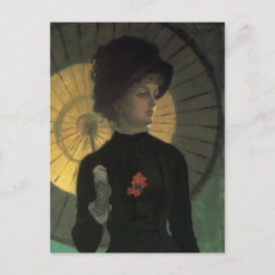 James Tissot Newton Parasol Postcard