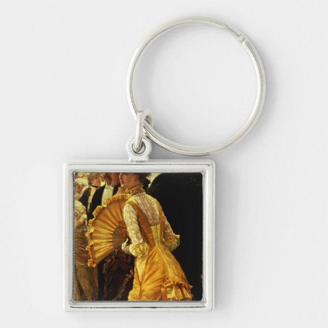 James Tissot | The Ball, c.1878 Key Ring (Front)