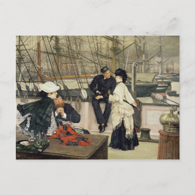 James Tissot | The Captain and the Mate, 1873 Postcard (Front)
