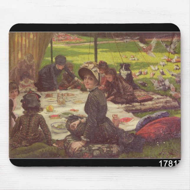 James Tissot | The Picnic , c.1881-2 Mouse Mat (Front)