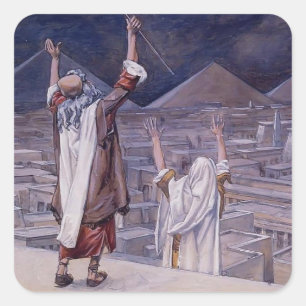 James Tissot: The Plague of Locusts Square Sticker