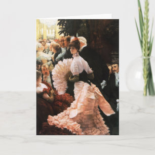 James Tissot The Political Lady Greeting Card