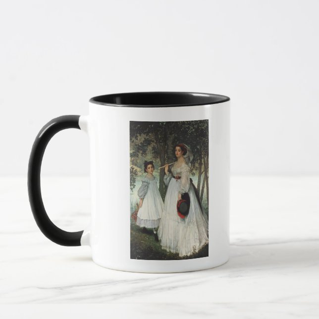 James Tissot | The Two Sisters: Portrait, 1863 Mug (Left)
