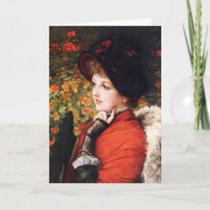 James Tissot Type of Beauty Greeting Card