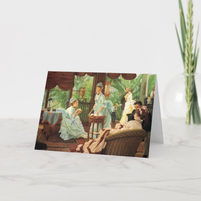 James Tissot Victorian Tea Party Greeting Card (Front)