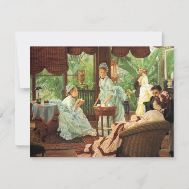 James Tissot Victorian Tea Party Invitations (Front)