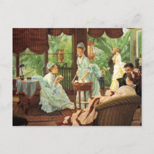 James Tissot Victorian Tea Party Note Card