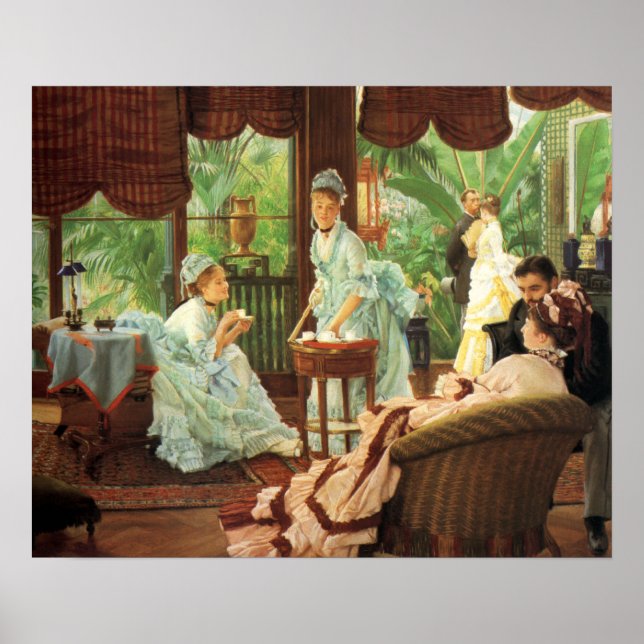 James Tissot Victorian Tea Party Poster (Front)