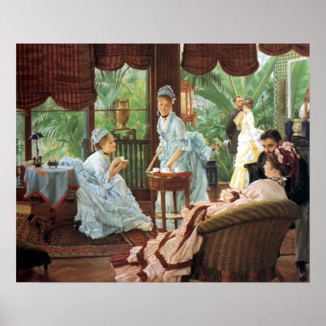 James Tissot Victorian Tea Party Poster (Front)