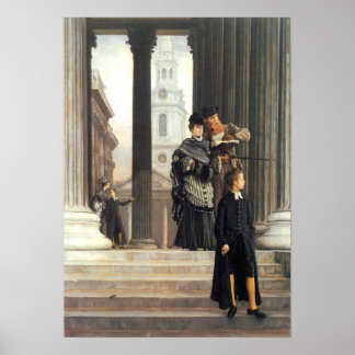 James Tissot - Visitors in London Poster