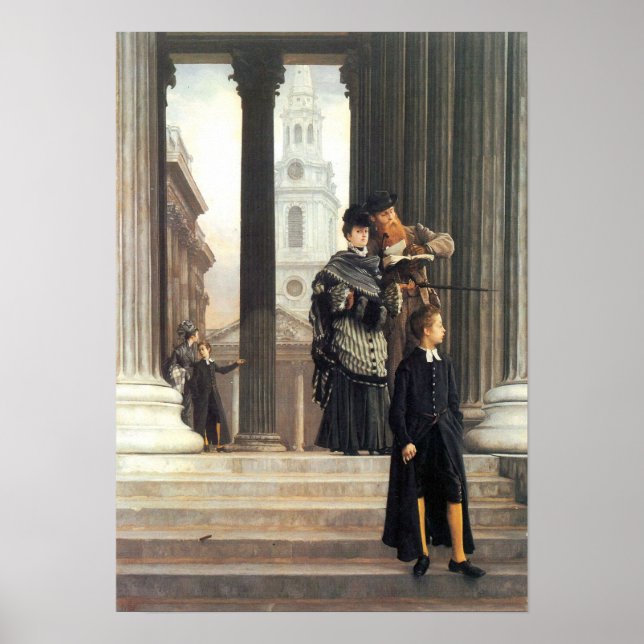 James Tissot - Visitors in London Poster (Front)