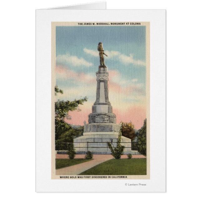 James W. Marshall Monument View # 1 (Front)