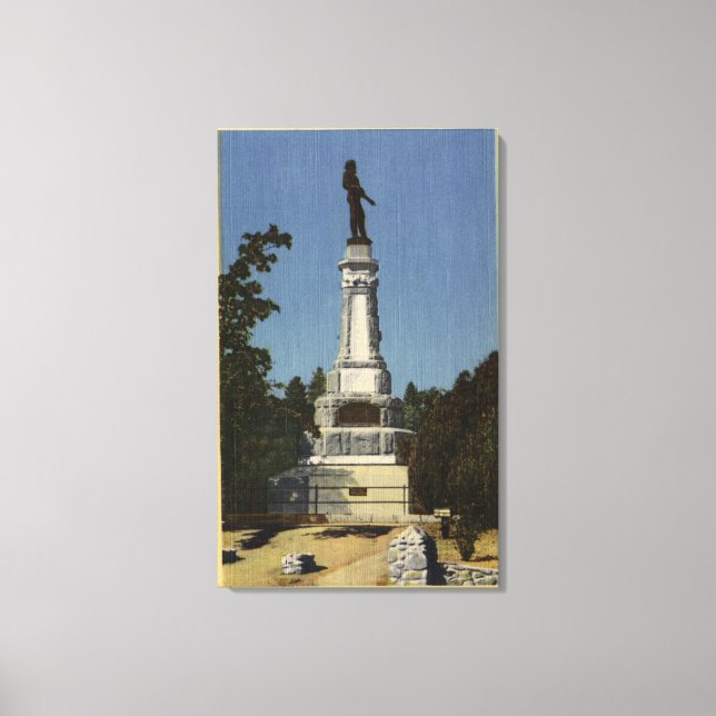 James W. Marshall Monument View # 2 Canvas Print (Front)