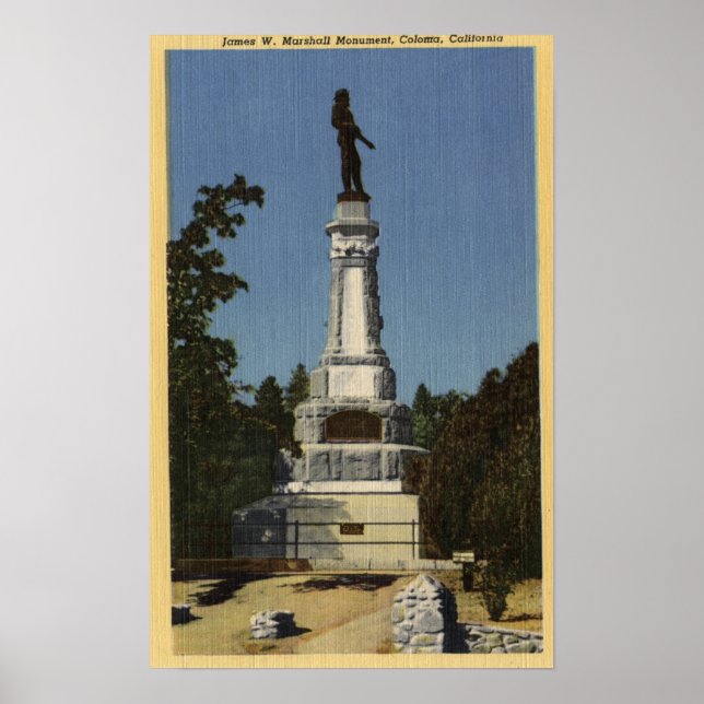James W. Marshall Monument View # 2 Poster (Front)