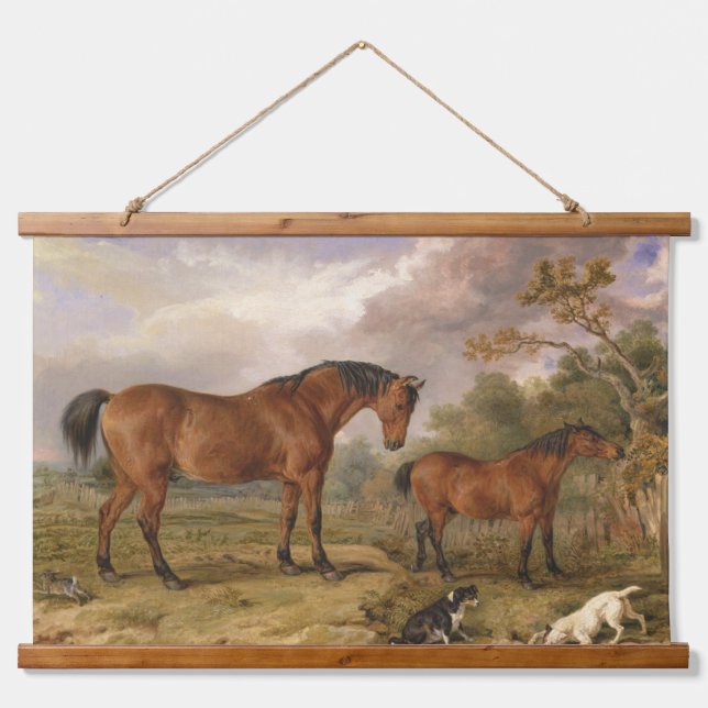 James Ward Equestrian Horse Painting Hanging Tapestry (Front)