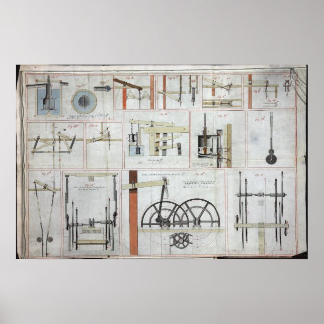 James Watt Steam Engine Poster (Front)