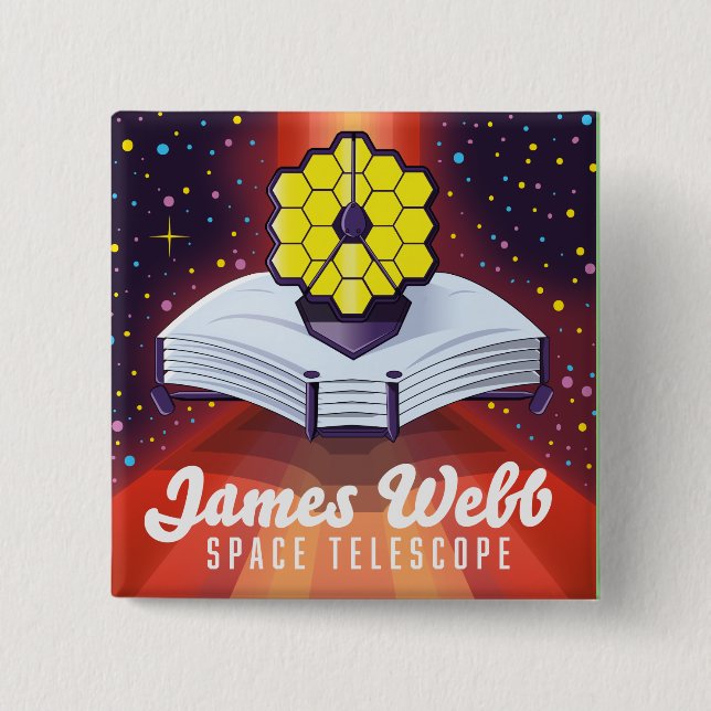 James Webb Space Telescope. 15 Cm Square Badge (Front)