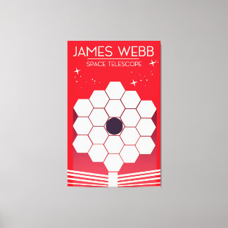 james webb space telescope, canvas print