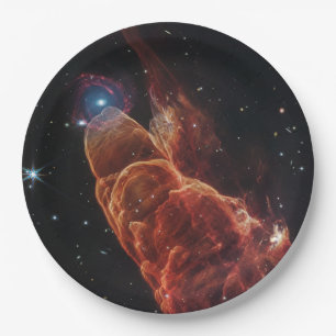 James Webb Space Telescope Cosmic Tornado Paper Plate