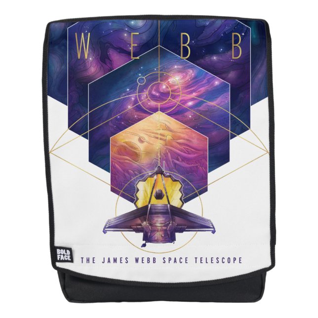 James Webb Space Telescope Illustration Art Backpack (Front)
