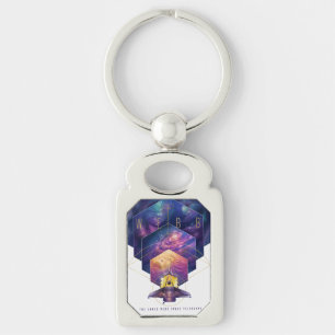 James Webb Space Telescope Illustration Art Key Ring