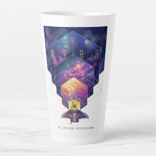 James Webb Space Telescope Illustration Art Latte Mug