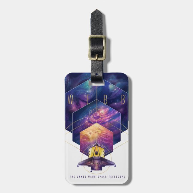 James Webb Space Telescope Illustration Art Luggage Tag (Front Vertical)