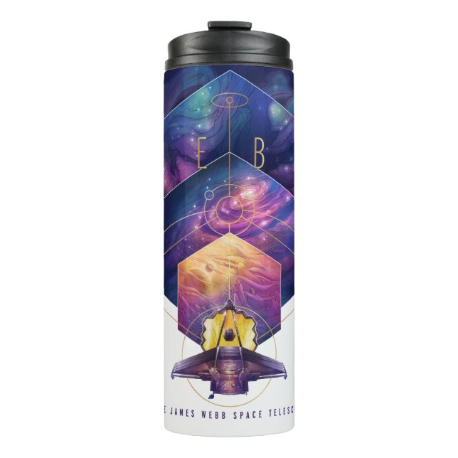 James Webb Space Telescope Illustration Art Thermal Tumbler (Front)