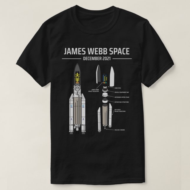 James Webb Space Telescope - JWST  (1) T-Shirt (Design Front)