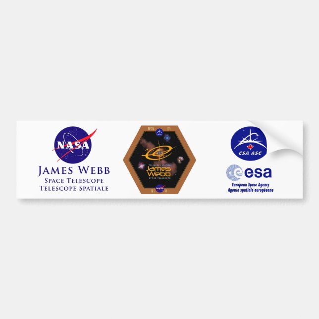 James Webb Space Telescope NASA Patch Bumper Sticker (Front)