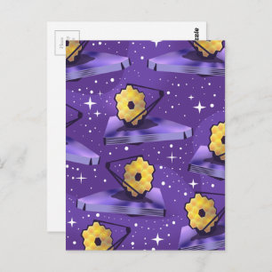 James Webb Space Telescope pattern Postcard