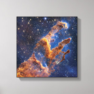 James Webb Space Telescope Pillars of Creation Canvas Print