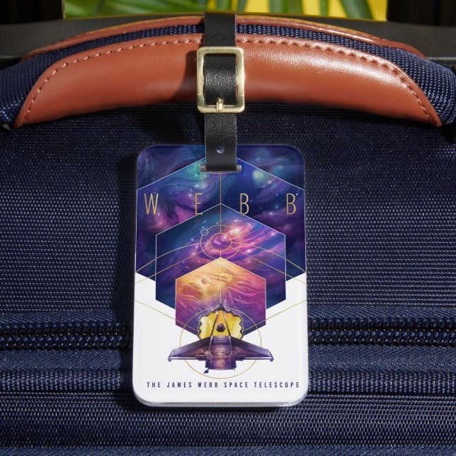 James Webb Space Telescope Poster. Luggage Tag (Front Insitu 2)
