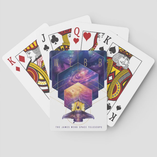 James Webb Space Telescope Poster. Playing Cards (Back)